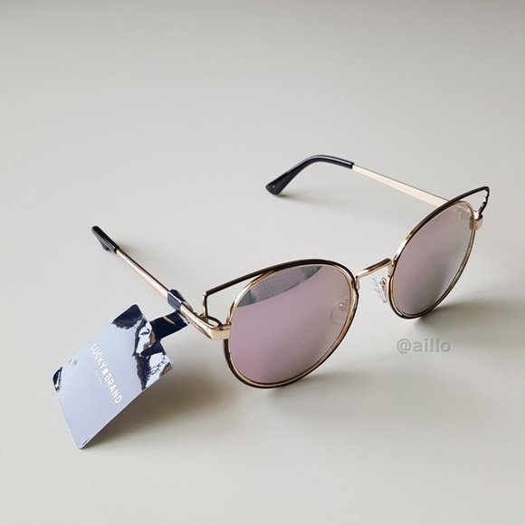 Lucky ? Brand KELSEY BLACK Round Sunglasses main image 4